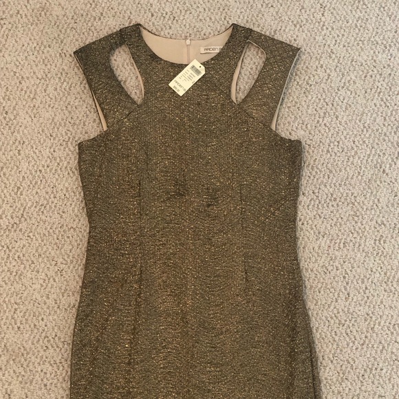 Arden B Gold Dress - Picture 1 of 3